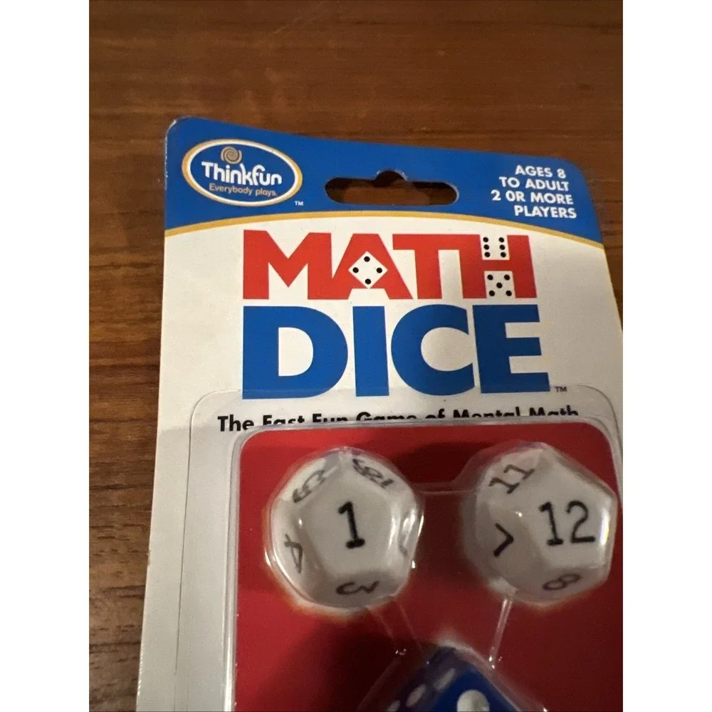 ThinkFun Math Dice Game NOS Sealed STEM Mental Math Ages 8+ Homeschooling  2003